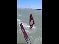 Making sure his opponent sees his move 👀 Felix Volkhardt was on it in Vieste #windsurfing #surf