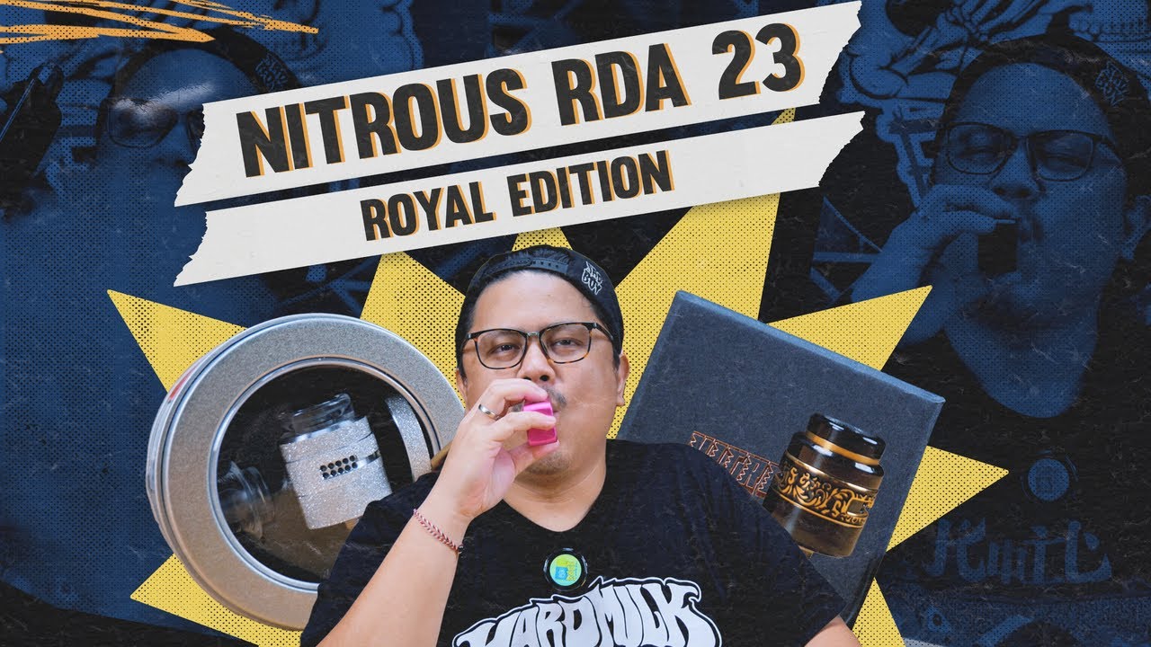 NITROUS RDA 23MM ROYAL EDITION BY KOKO SARANG! ASLI MEWAH BANGEY INI RDA!