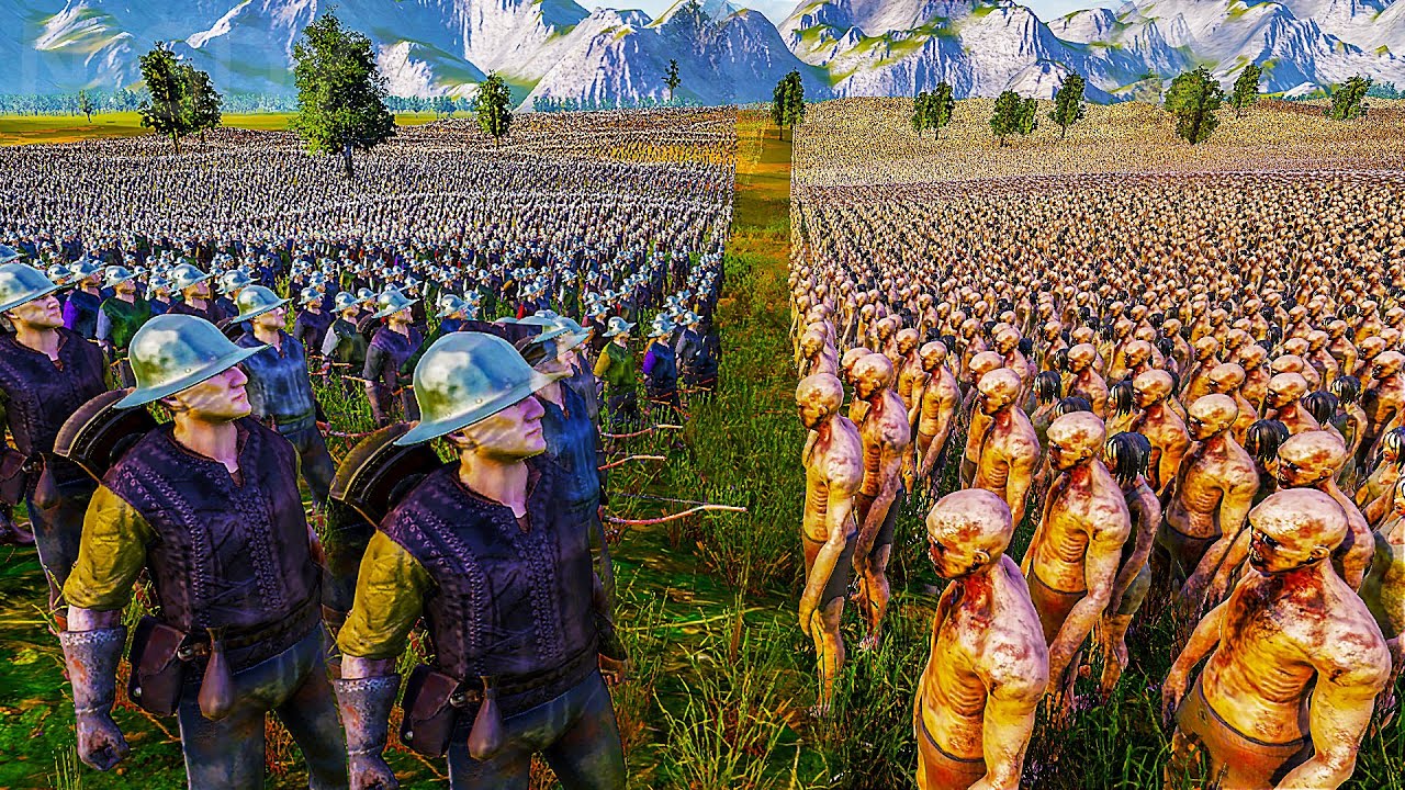 NAJWI KSZA BITWA MILION ZOMBIE Vs ARMIA 500 000 RYCERZY ULTIMATE 