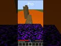 Noob V.S Pro parkour #minecraft #shorts