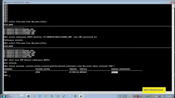 Create User and assign its own tablespace Oracle database Tutorial
