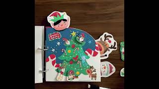 Christmas Busy Book For Toddler, Printable Homeschool, Preschool Learning Folder Kindergarten
