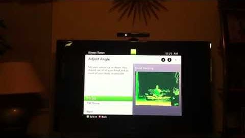 How to adjust angle of kinect sensor