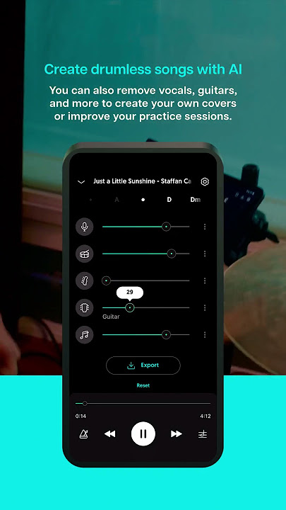 Drumless Tracks with Moises AI