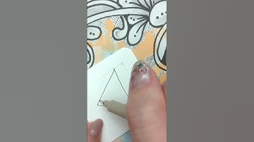 #paradox#short#zentangle#angle#禪繞畫入門＃禪繞圖樣#zentanglepattern How to  draw by Knightley Hsiao