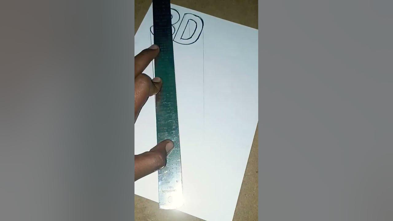 how to draw 3D drawing tutorial/ 3D ki 3D mein drawing kaise karen