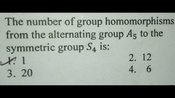 Solved Question of CSIR NET Dec 2018 || Part B || Modern Algebra
