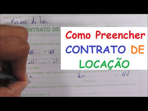 Vídeo: Como Preencher O Contrato Corretamente