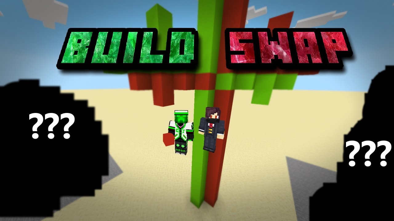 Minecraft Blind Build Swap! - YouTube