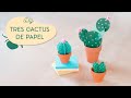 Tres formas de hacer cactus de papel