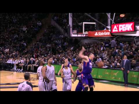Alex Len Attacks the Rack for the One-Handed Stuff