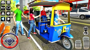City Tuk Tuk Driving 2021 - Rickshaw Auto Driver Simulator - Android GamePlay