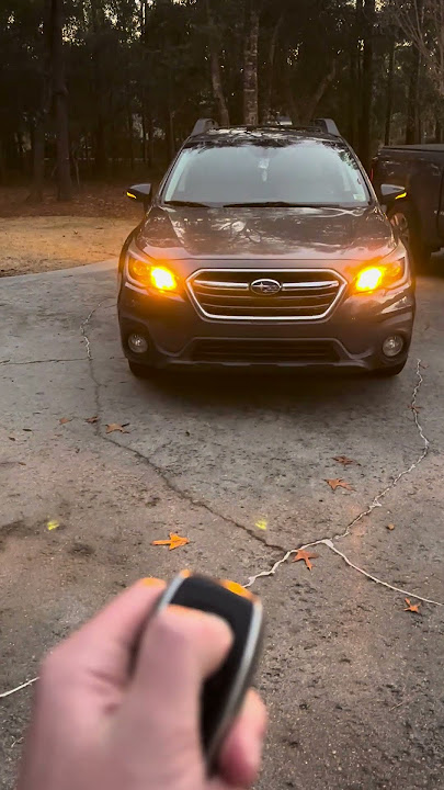 How to remote/keyfob start your Subaru #subaru #subaruoutback #car #remotestart #carstart