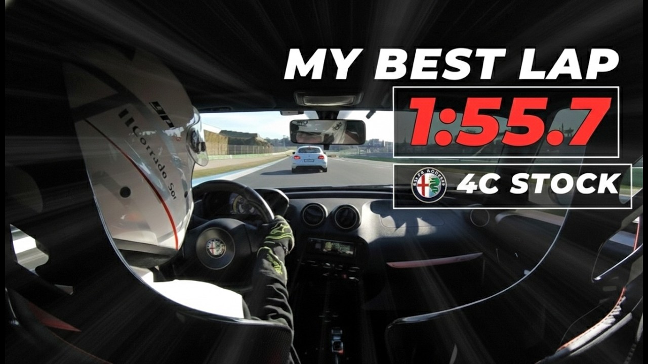 My best lap Vallelunga 1:55,7 | Alfa 4C stock! - YouTube