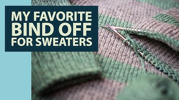 How To Knit Long Tail Tubular Bind Off for 1x1 Ribbing!  (My Favorite SWEATER KNITTING Techniques)