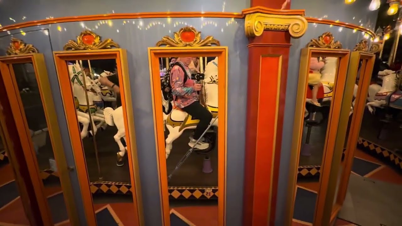 Riding The King Arthur Carrousel at Disneyland