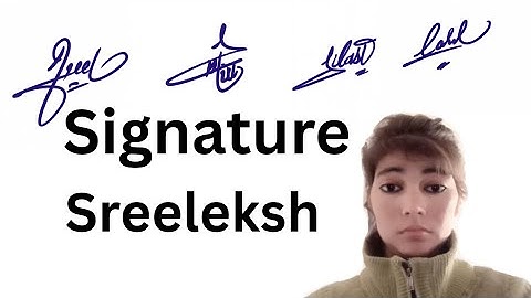 Sreeleksh name signature style||name signature with arooj 