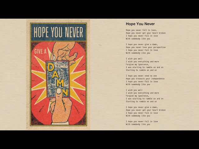 Tom Petty - Hope You Never