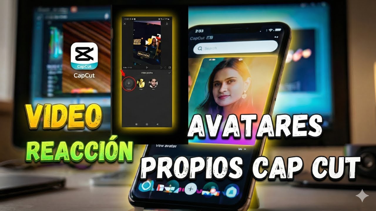 CapCut Avatar Tutorial - Reacciones con personajes propios - YouTube