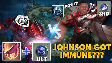 How To Immune Yu Zhong 3rd Skill Petrify Combo Using Johnson
