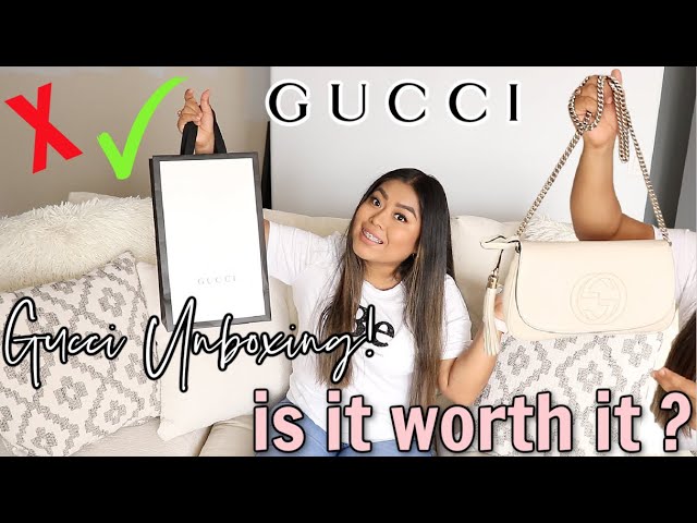 GUCCI UNBOXING + HONEST REVIEW! Soho Chain bag 2021, Desert Hills Premium  Outlets