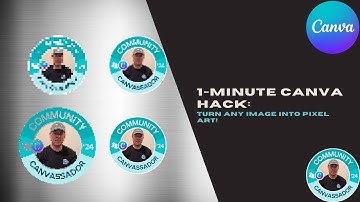 1-Minute Canva Hack: Turn Any Image into Pixel Art! 🎨✨