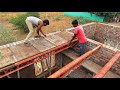 Construction of Steel Span Installation Roof Accurately |Roof Slab Shuttering |Roof Techniques