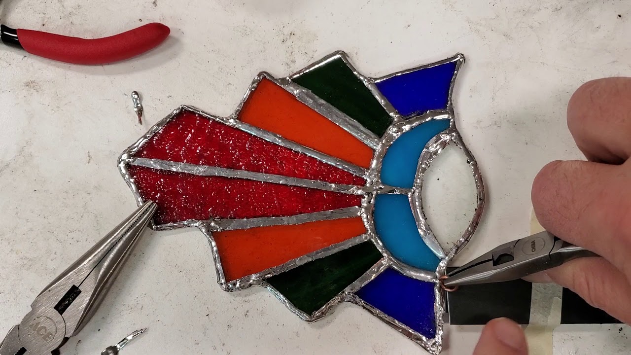 Stained Glass. How to solder rings on