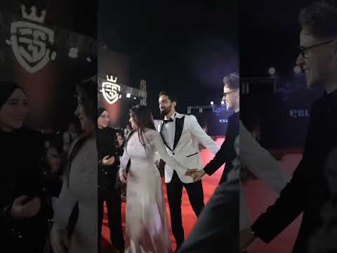 اول ظهور للعرسان مي عز الدين و زوجها الدكتور احمد تيمور في عرض اسلام سعد مصمم الازياء اكسبلور