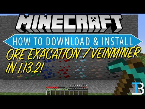 How To Download Install Ore Excavation In Minecraft 1 13 2 Get Veinminer In Minecraft 1 13 2 Youtube