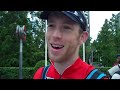 Matt Ellis interviews before the GE Canary Wharf Triathlon