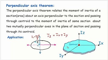 Perpendicular axis theorem | Engineering Mechanics