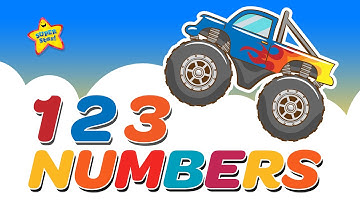 Monster Truck Numbers for Kids | Learn to Count 1–10 with Big Trucks!