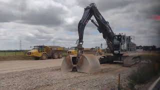 HS2 Worksite near Aylesbury - July 2022