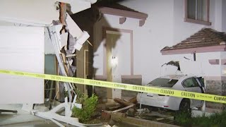 Speeding driver launches car into side of Mira Mesa home