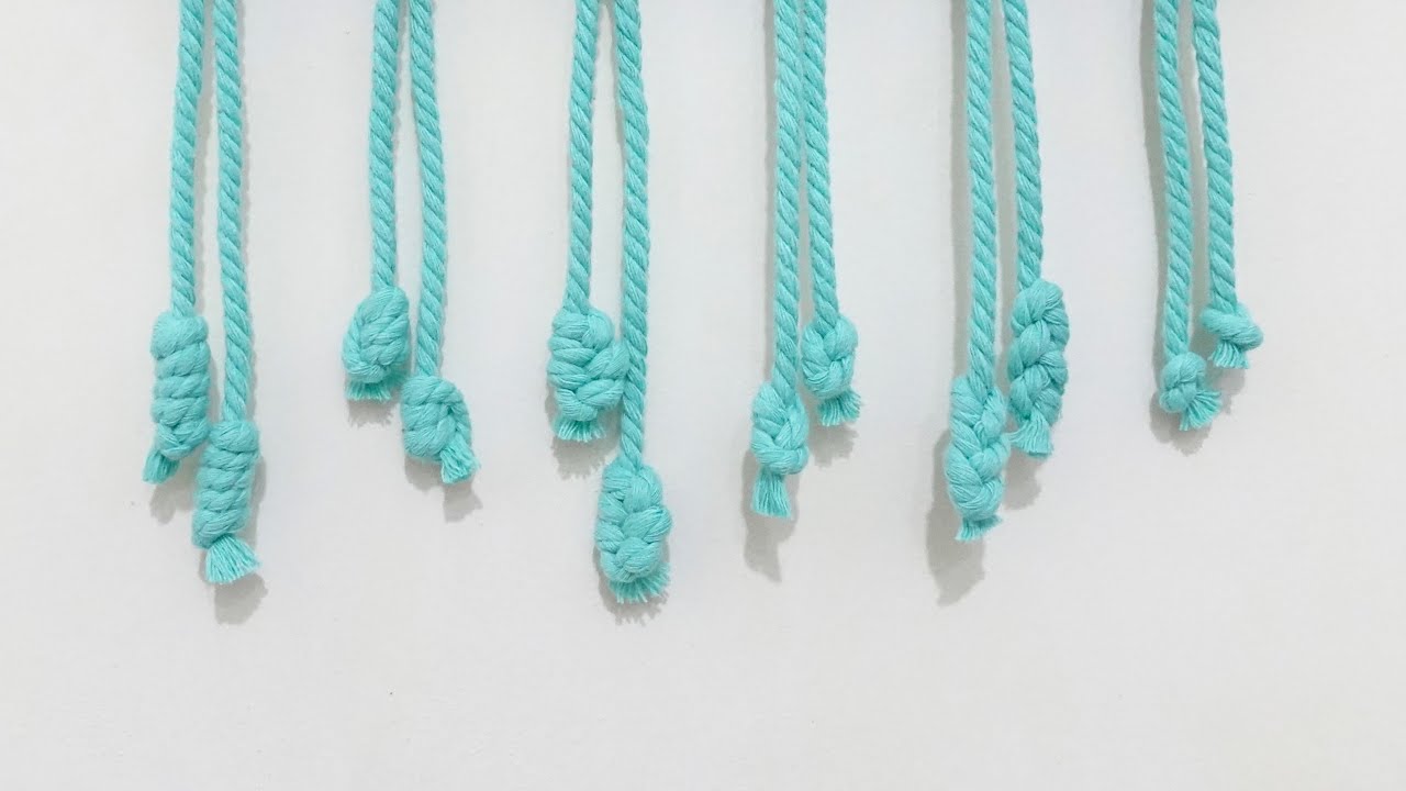 6 Macrame Knots to Finish Your Hanging Cords | Macrame End Knots