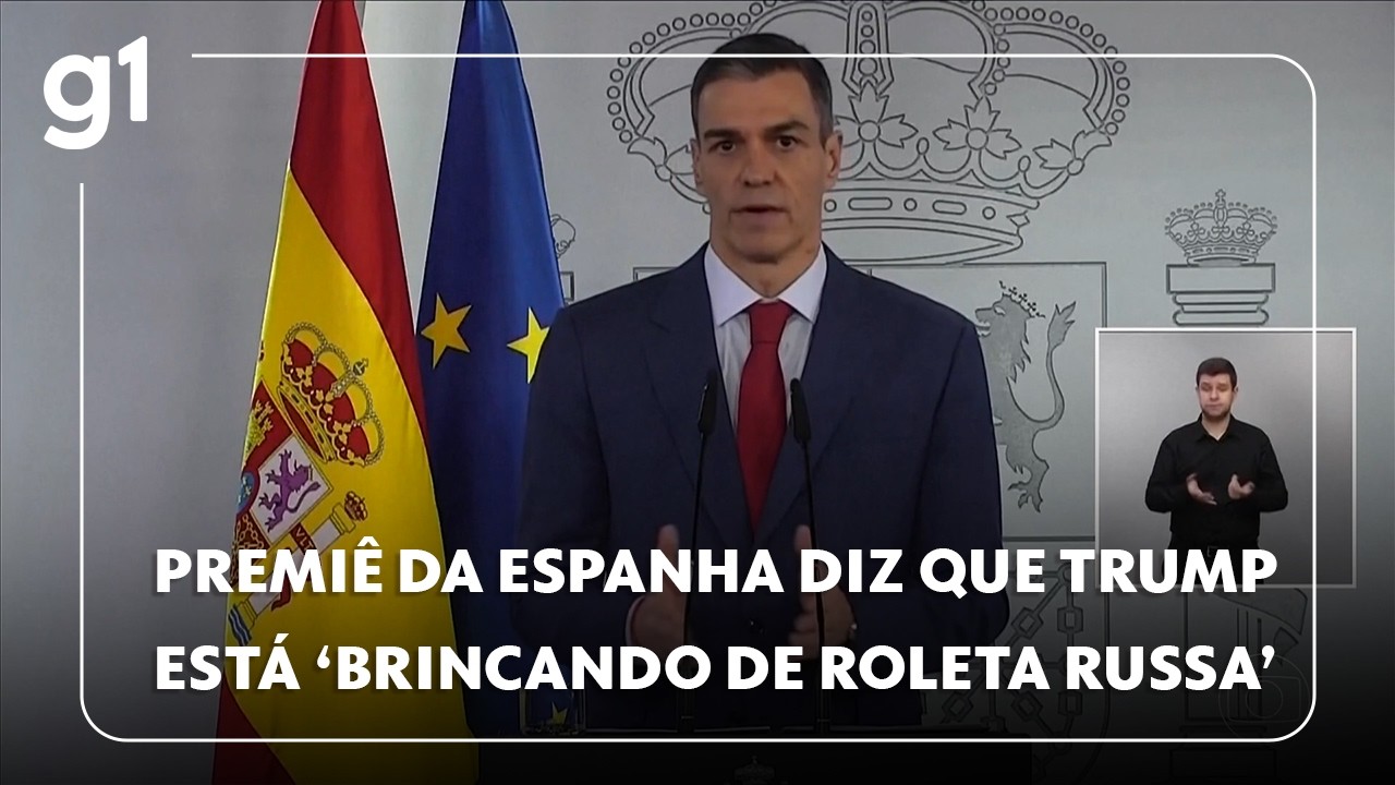 Guerra no Oriente Médio: premiê da Espanha diz que Trump está 'brincando de roleta russa'