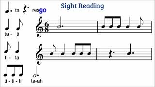 Reading 6/8 meter rhythm patterns 4