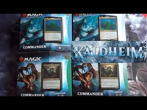 Kaldheim: opening of 2 decks commander and explanation of maps, mtg, magic the gathering!