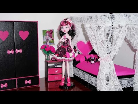 Video: How To Make A Bed For Dolls Monster High With Your Own Hands + Video