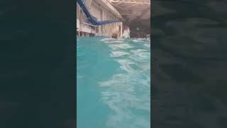 Decorative Helicopter Fall in Pool at American Dream mall