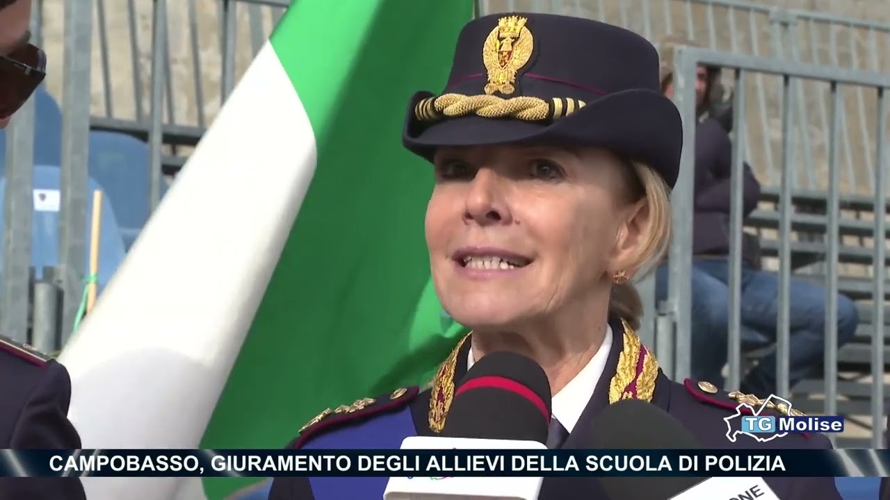 Campobasso, giuramento degli allievi della Scuola di Polizia