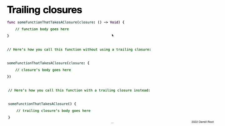 The Swift Programming Language Book: Closures - The Video Version