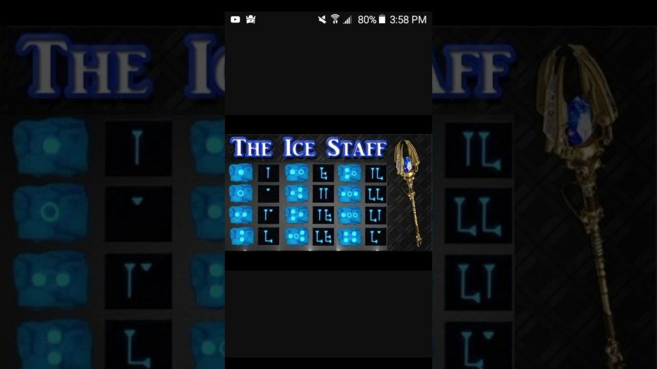 Ice Staff Symbol Chart