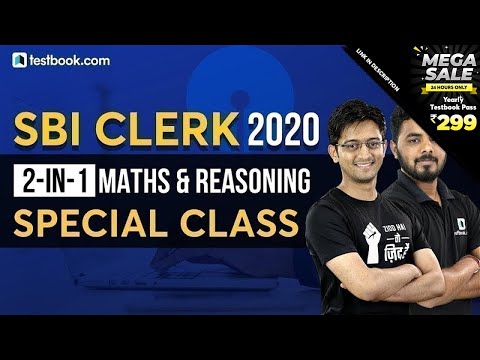 SBI Clerk 2020 | 2-in-1 Special Reasoning & Math Class for SBI Clerk Prelims | Important Questions