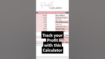 Profit Calculator Excel, Profit Calculator Google Sheets, Profit Margin Excel Template Excel Sheet