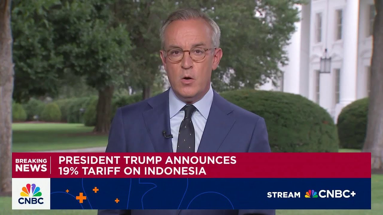 President Trump announces 19% tariff on Indonesia - YouTube