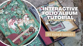 Interactive Folio Album with Shaker Cover Tutorial by Karan Gerber