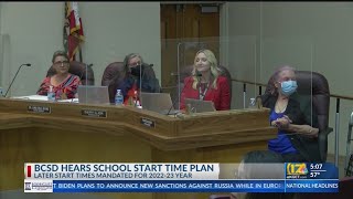 BCSD officials discuss plan for later start times, adjusted bus routes