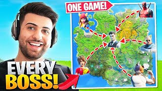 I Carried EVERY Boss To The Agency In ONE GAME! (CRAZY) - Fortnite Battle Royale